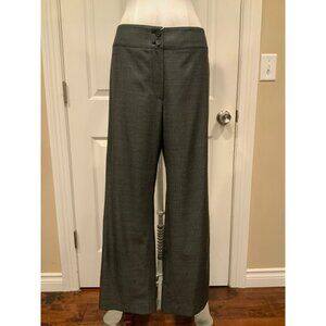 Armani Collezioni Black Silver Wool Micro Dot Wool Trousers NWT $555 Size 10 46